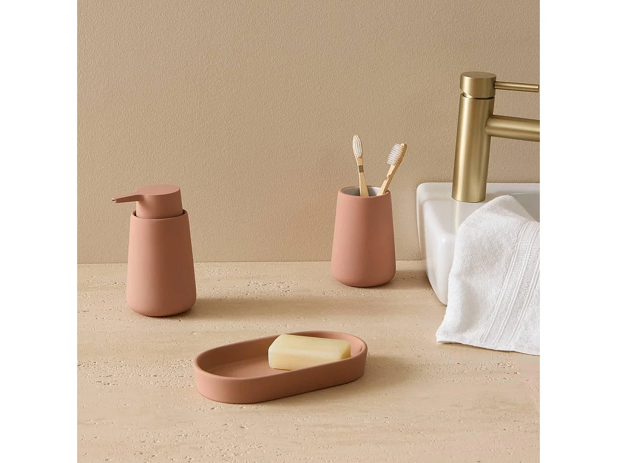 Gobelet Brosse à Dents "Colorama" 11cm Rose Blush