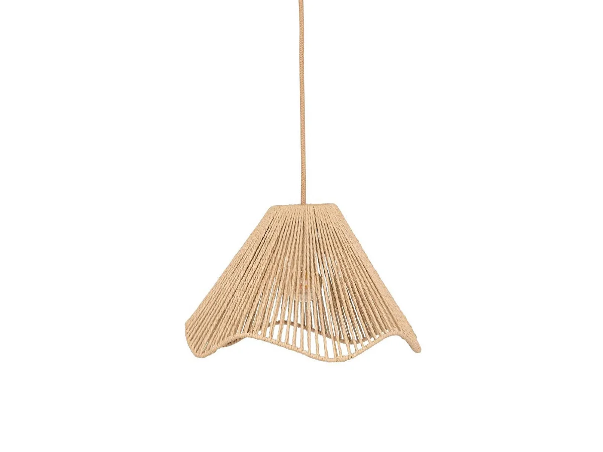 Abat-Jour Suspension Corde "Vito" 37cm Naturel