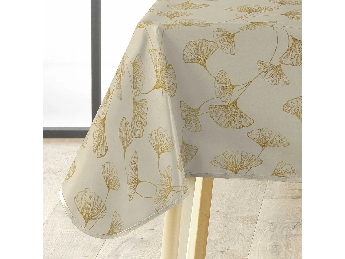 Nappe Toile Cirée "Mado" 140x240cm Naturel