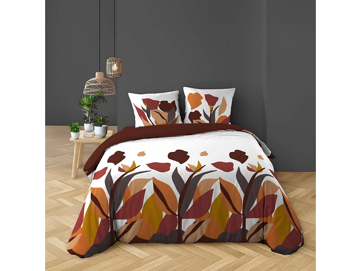Parure de Lit 3 Pièces "Paloma" 240x220cm Multicolore