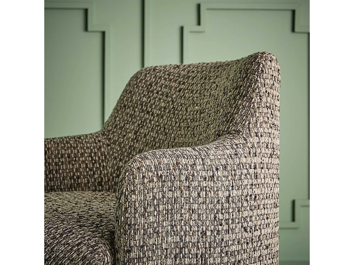 Tweed-Drehsessel brauner SINCLAIR