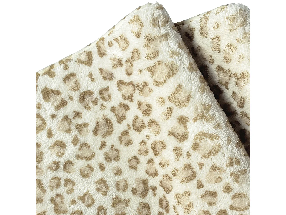 Tapis de bain léopard antidérapant 60x120cm