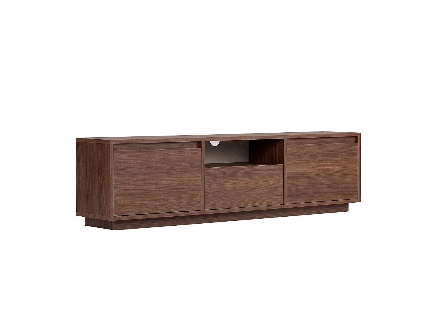 Tv-meubel met 3 kleppen, 1 nis L160 cm - LUME