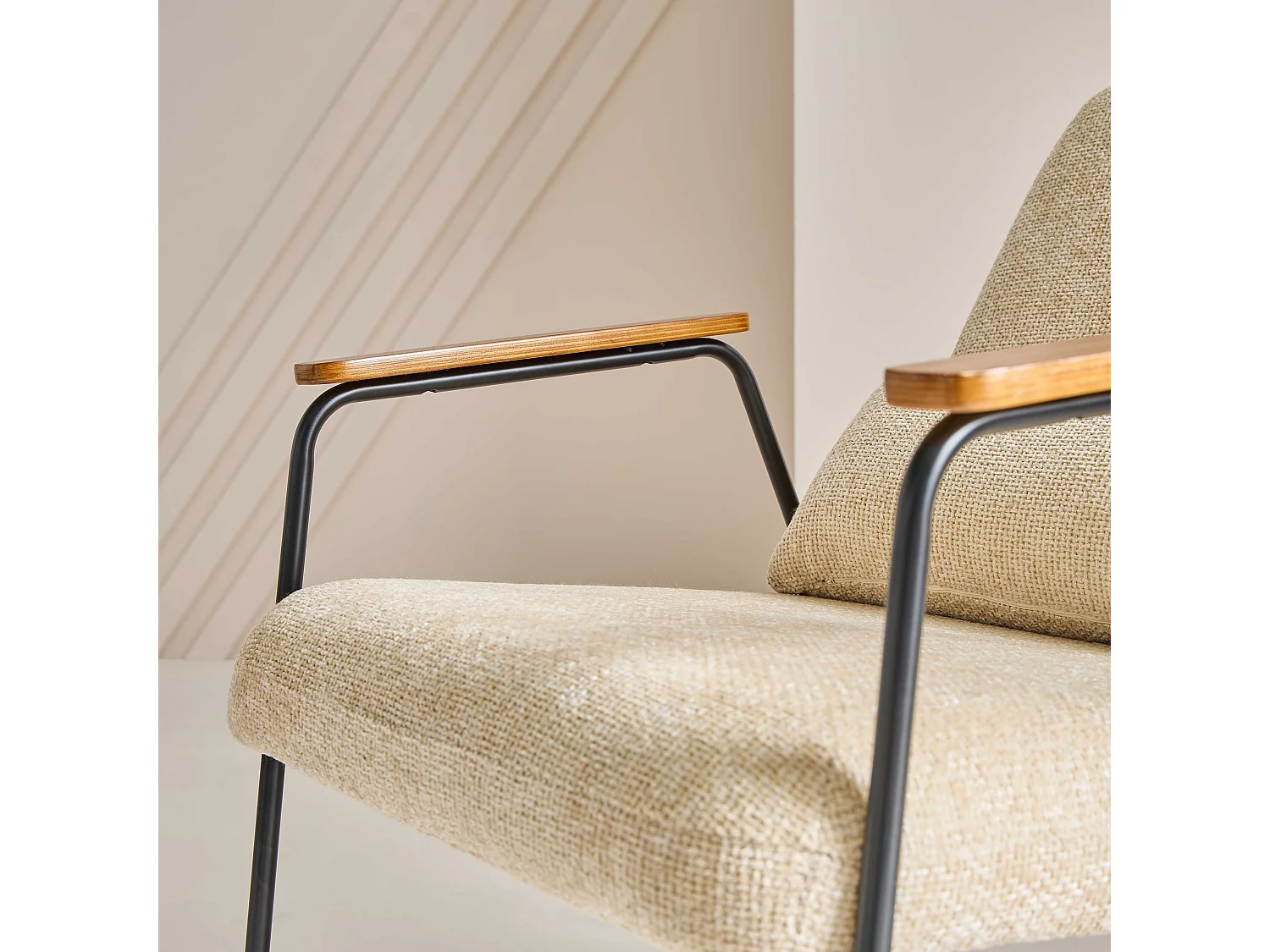 Fauteuil en tissu ALFRED