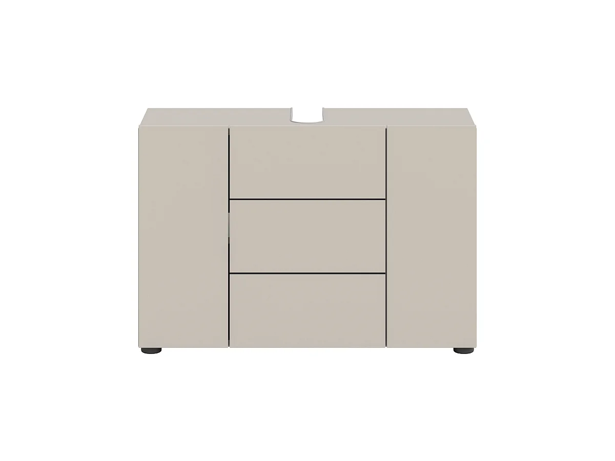 Meuble sous lavabo 3 portes L82 cm - NUA