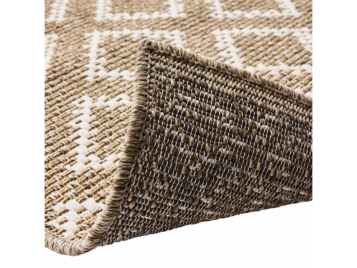 Tapis Tissé Plat "Meandro" 160x230cm Naturel