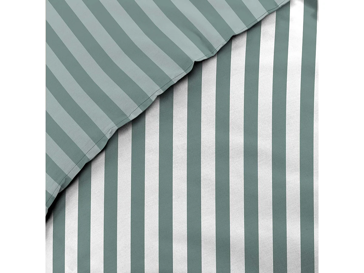 Parure de Lit 3 Pièces "Rayan" 240x220cm Vert Cèdre