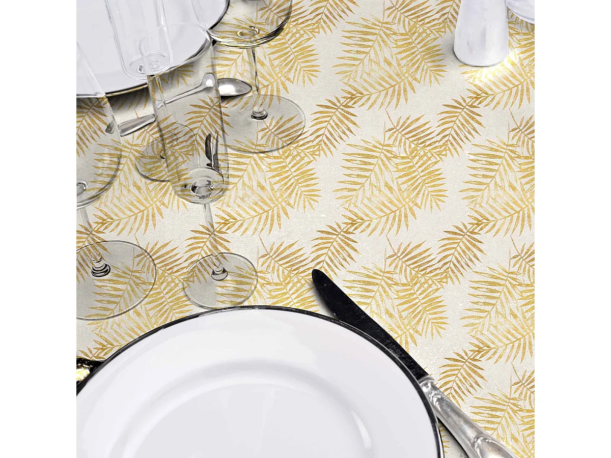 Nappe Antitache Rectangulaire "Zena" 140x240cm Jaune