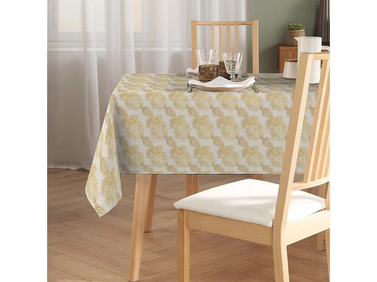 Nappe Antitache Rectangulaire "Zena" 140x240cm Jaune