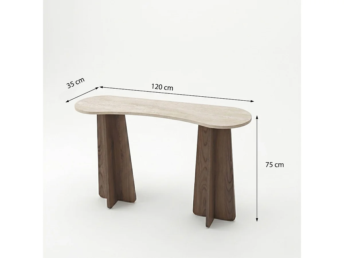 Console d'Entrée Organique L120 cm - LIRI