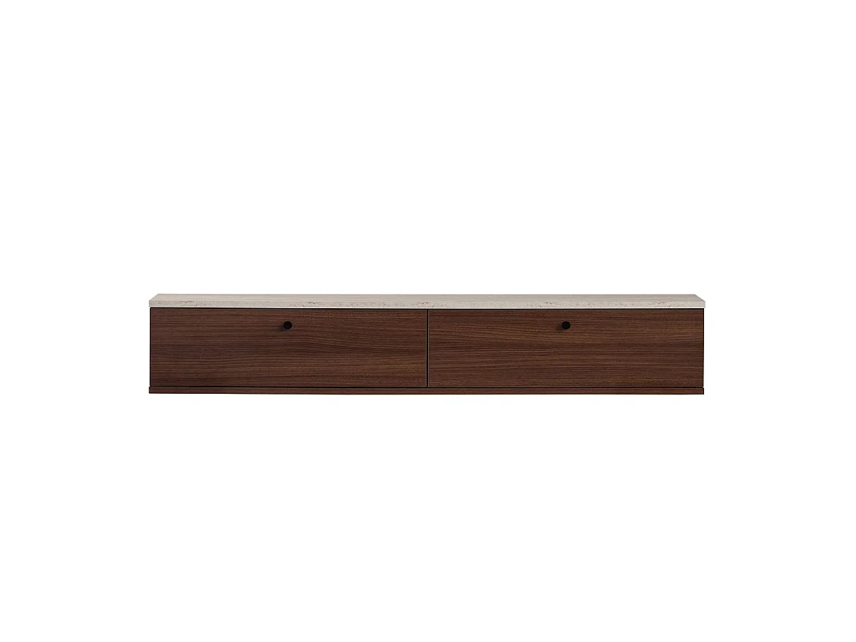 Hangend tv-meubel 2 klapdeuren L160 cm - ROY