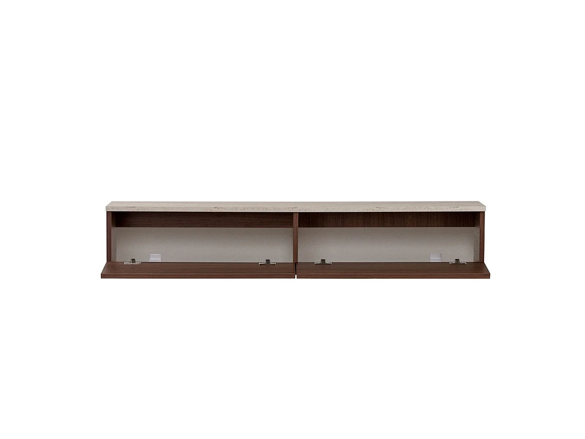 Hangend tv-meubel 2 klapdeuren L160 cm - ROY