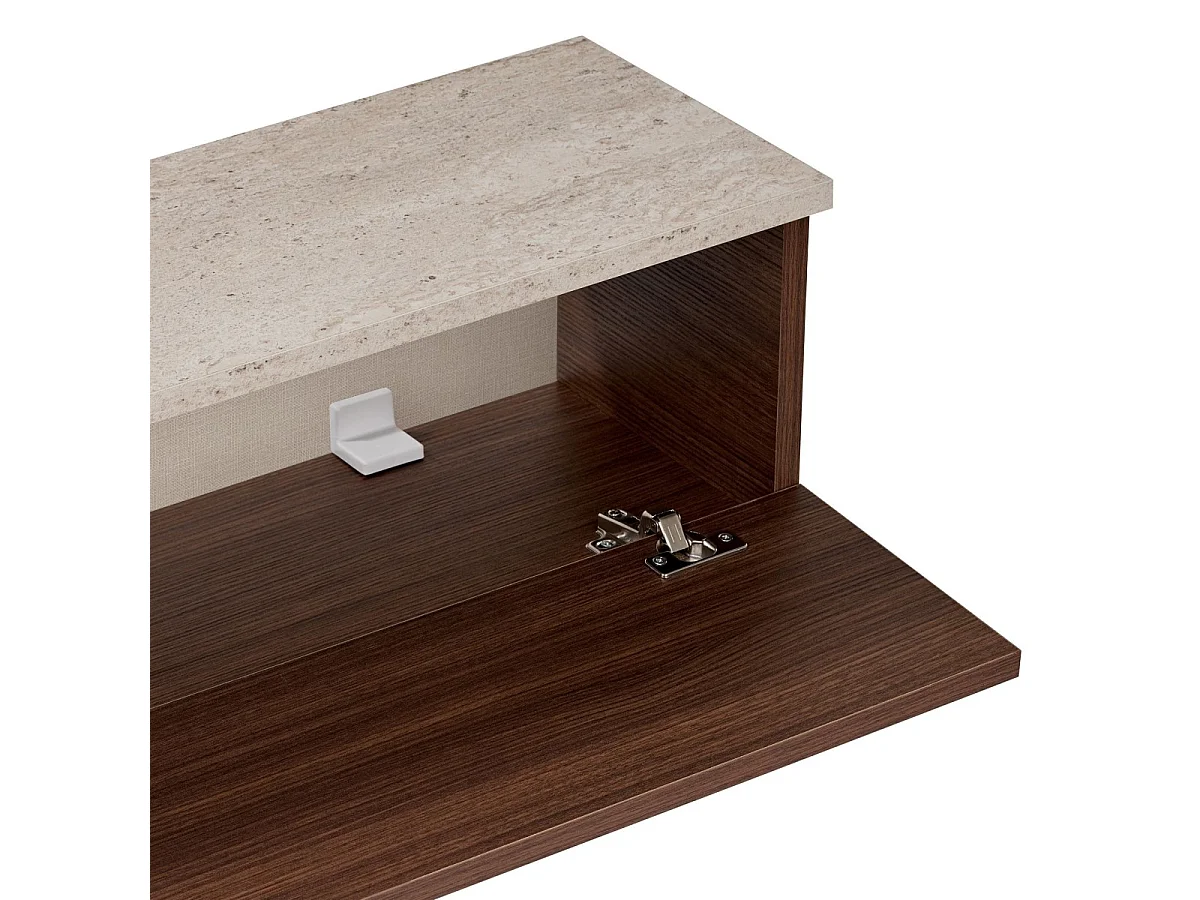 Hangend tv-meubel 2 klapdeuren L160 cm - ROY
