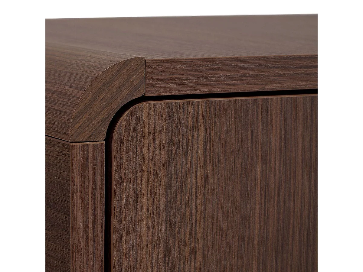 Móvel de TV com 2 portas, 2 nichos com bordas arredondadas L180 cm - CELENA