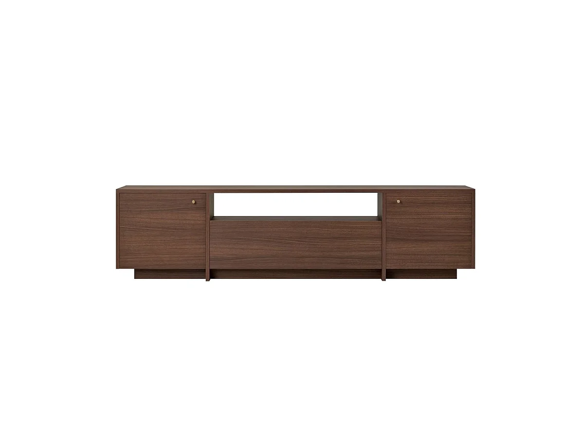 TV-Schrank mit 2 Türen, 1 Klappe und 1 offenem Fach B180 cm - KAY
