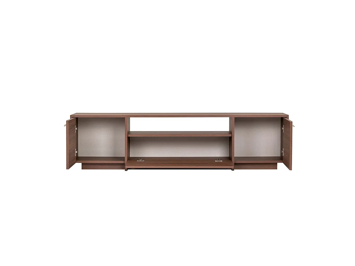 TV-Schrank mit 2 Türen, 1 Klappe und 1 offenem Fach B180 cm - KAY
