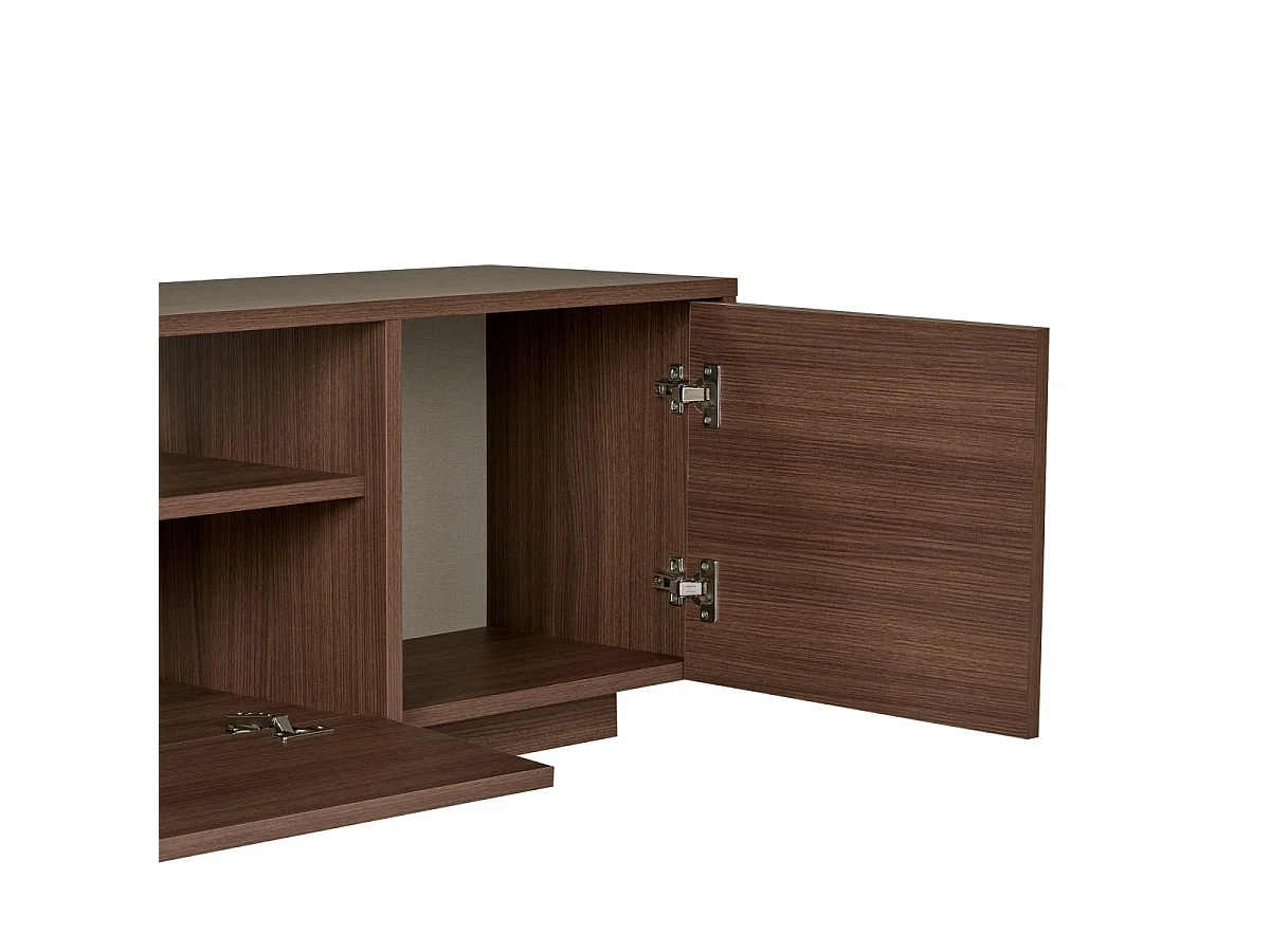 TV-Schrank mit 2 Türen, 1 Klappe und 1 offenem Fach B180 cm - KAY