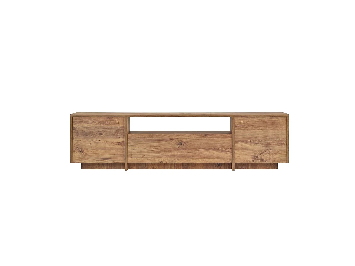 TV-Schrank mit 2 Türen, 1 Klappe und 1 offenem Fach B180 cm - KAY