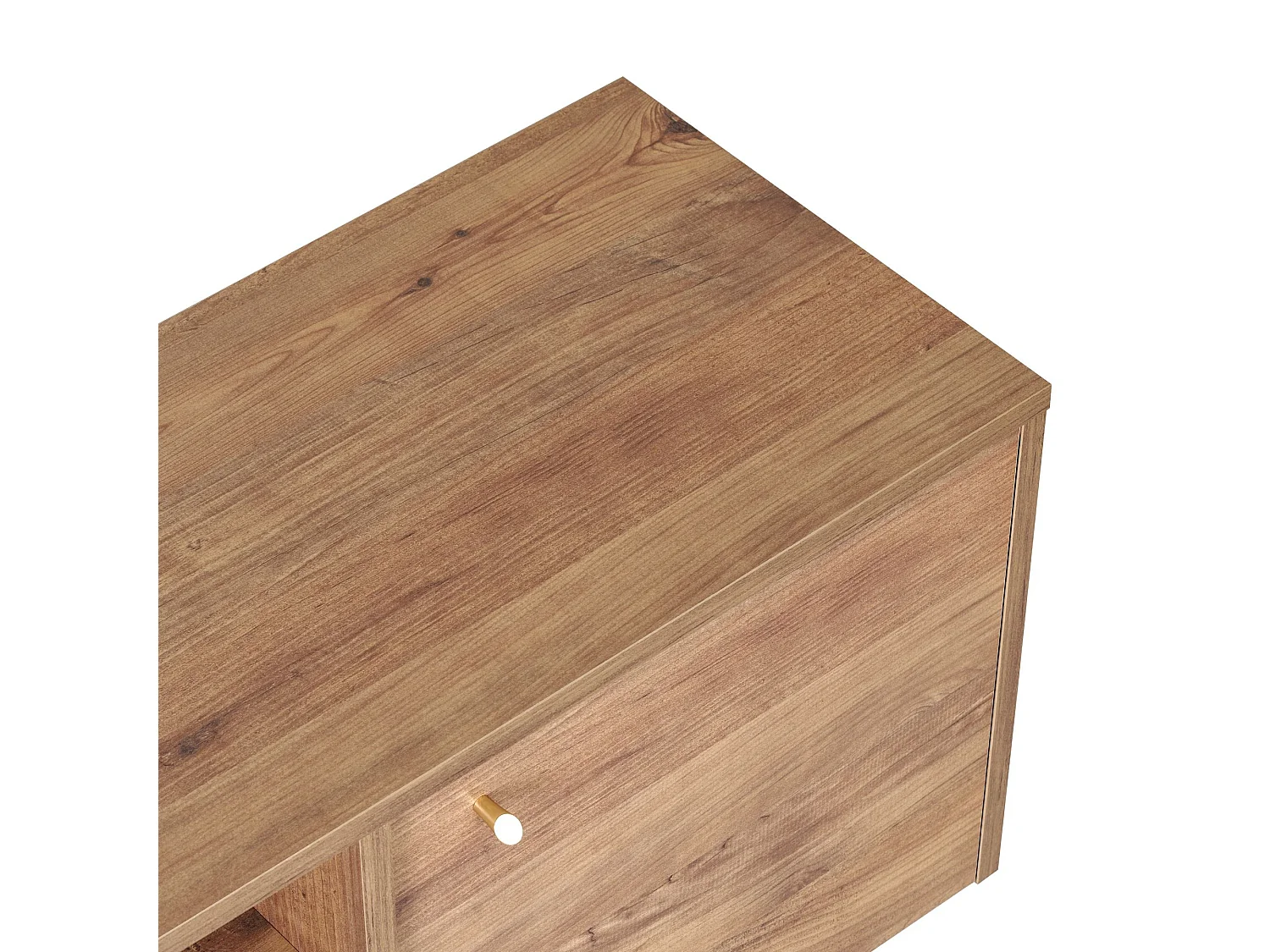 TV-Schrank mit 2 Türen, 1 Klappe und 1 offenem Fach B180 cm - KAY