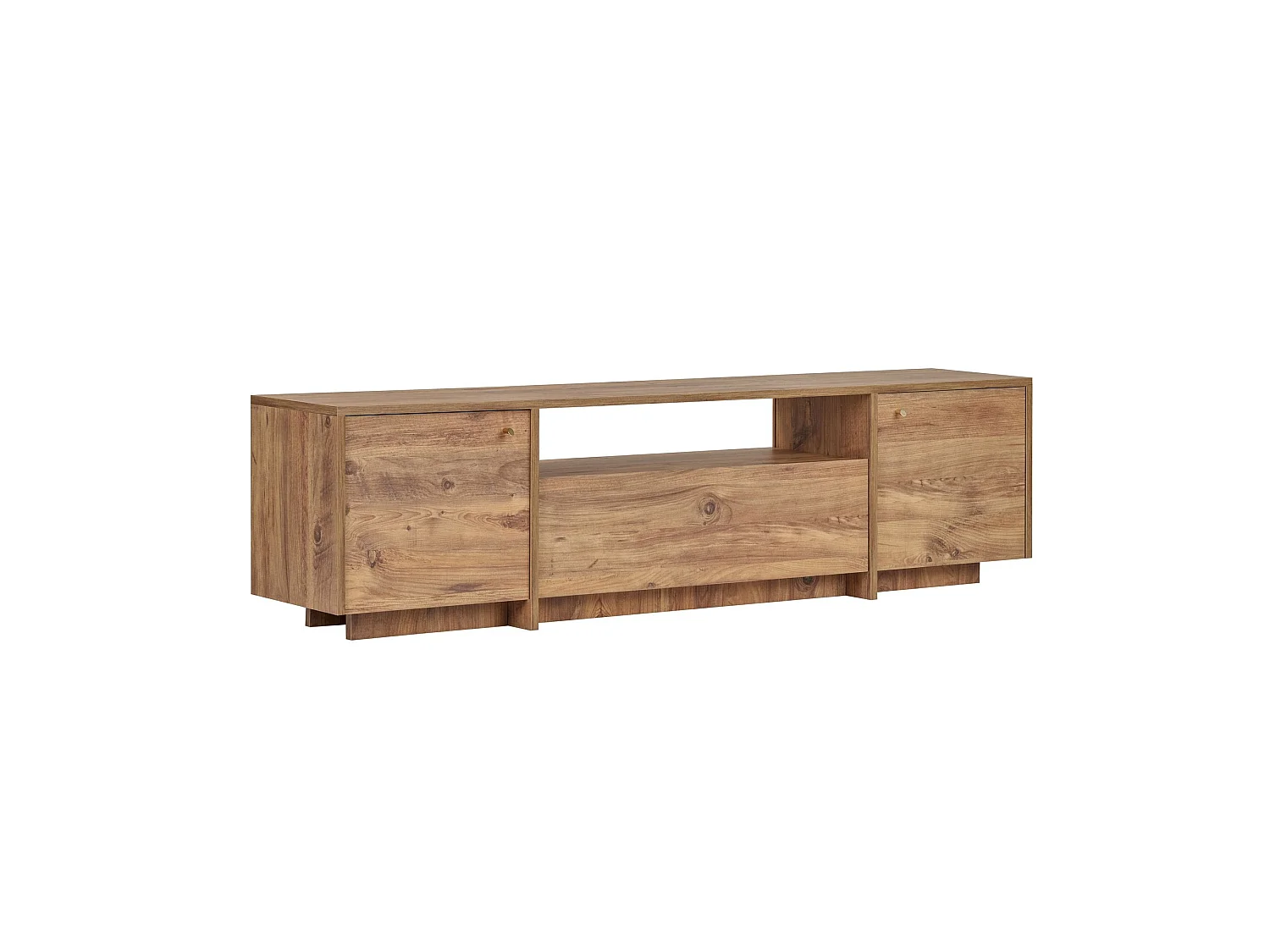 TV-Schrank mit 2 Türen, 1 Klappe und 1 offenem Fach B180 cm - KAY