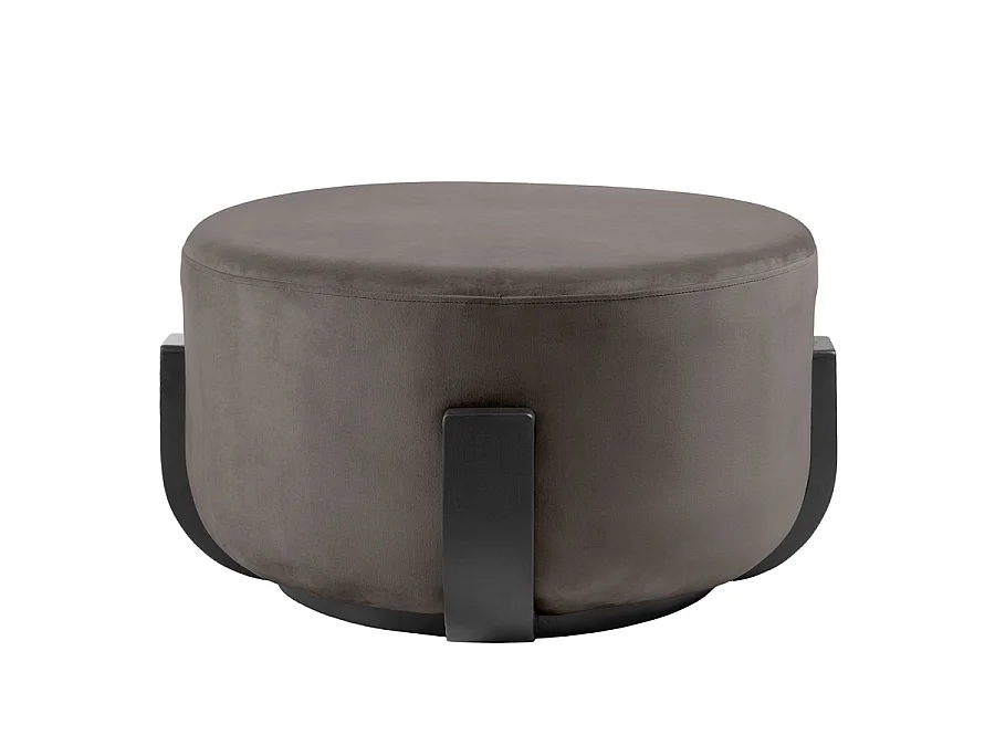 Pax Footstool - Made to Order, Velvet Upholstery, Solid Ash Frame