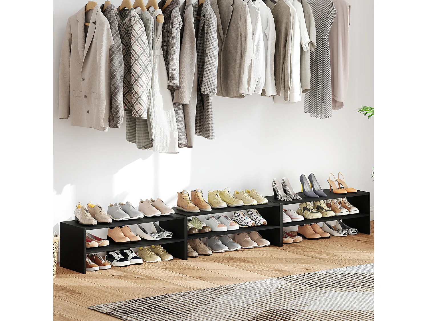 Scaffale modulare a 6 ripiani per scarpe - Scarpiera