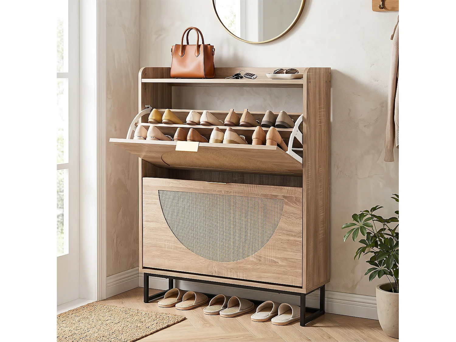 Schmaler Schuhschrank für den Flur Schuhschrank für den Flur