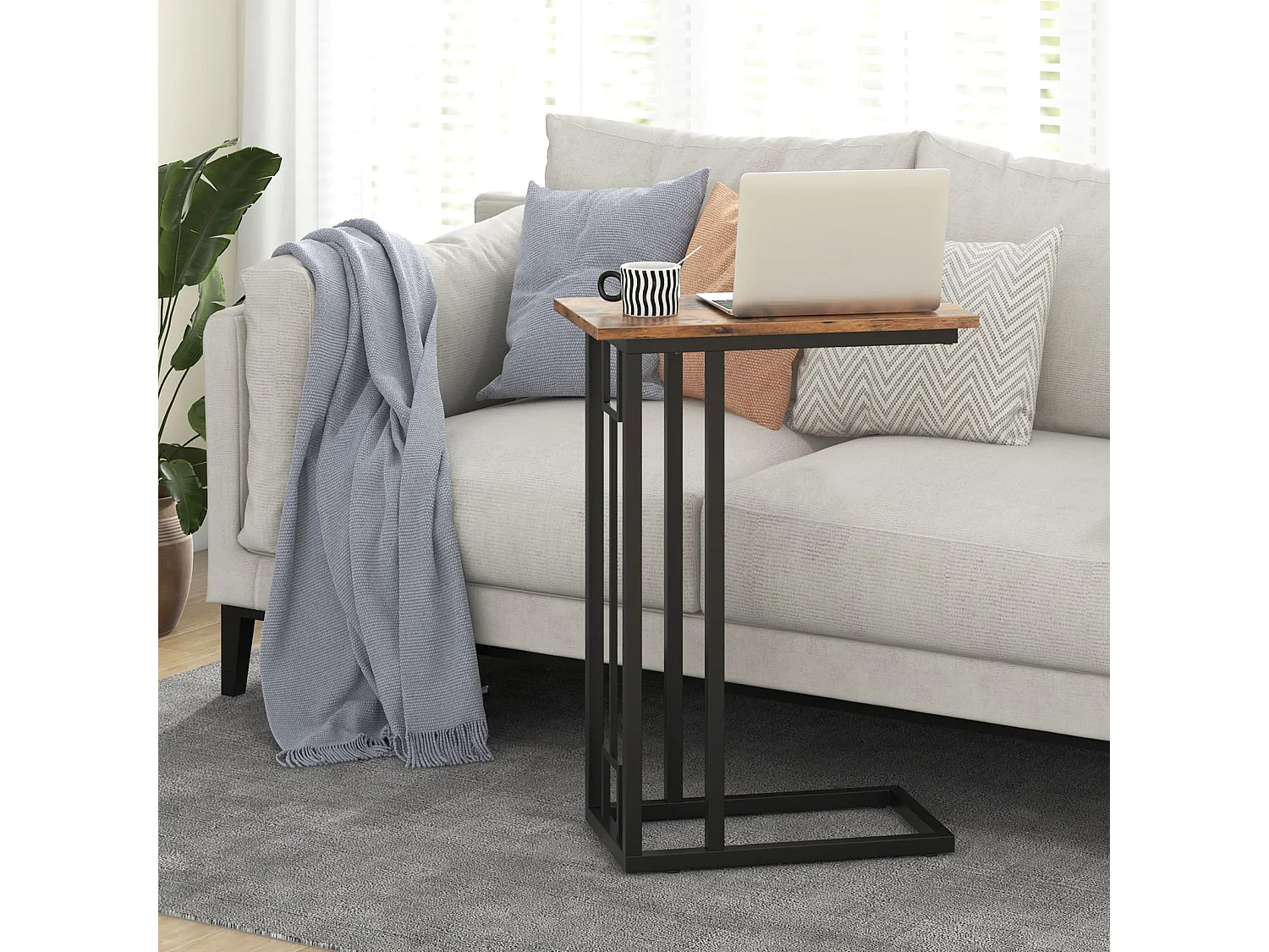 Tavolino industriale per laptop Tavolino ausiliario