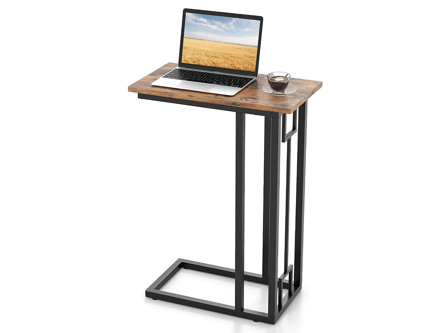 Tavolino industriale per laptop Tavolino ausiliario