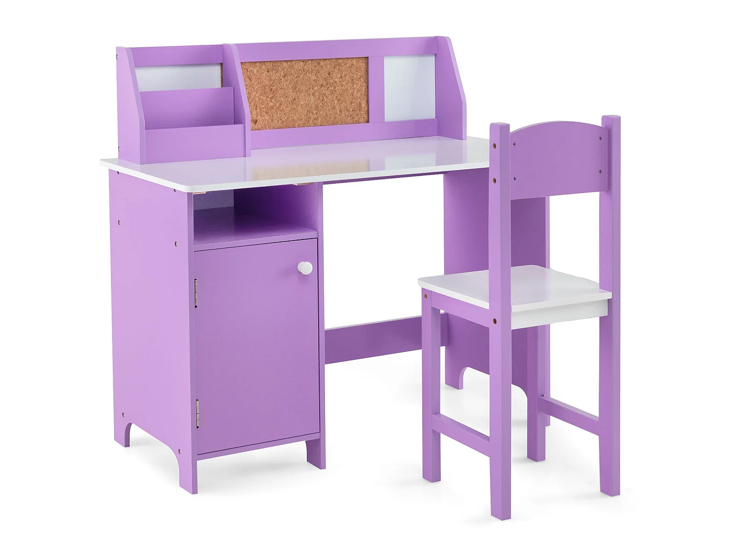 Bureau pour enfant avec chaise en bois Bureau violet pour étudier
