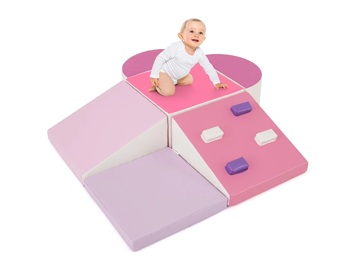 Weiche Bauklötze für Kinder mit Kletterwand