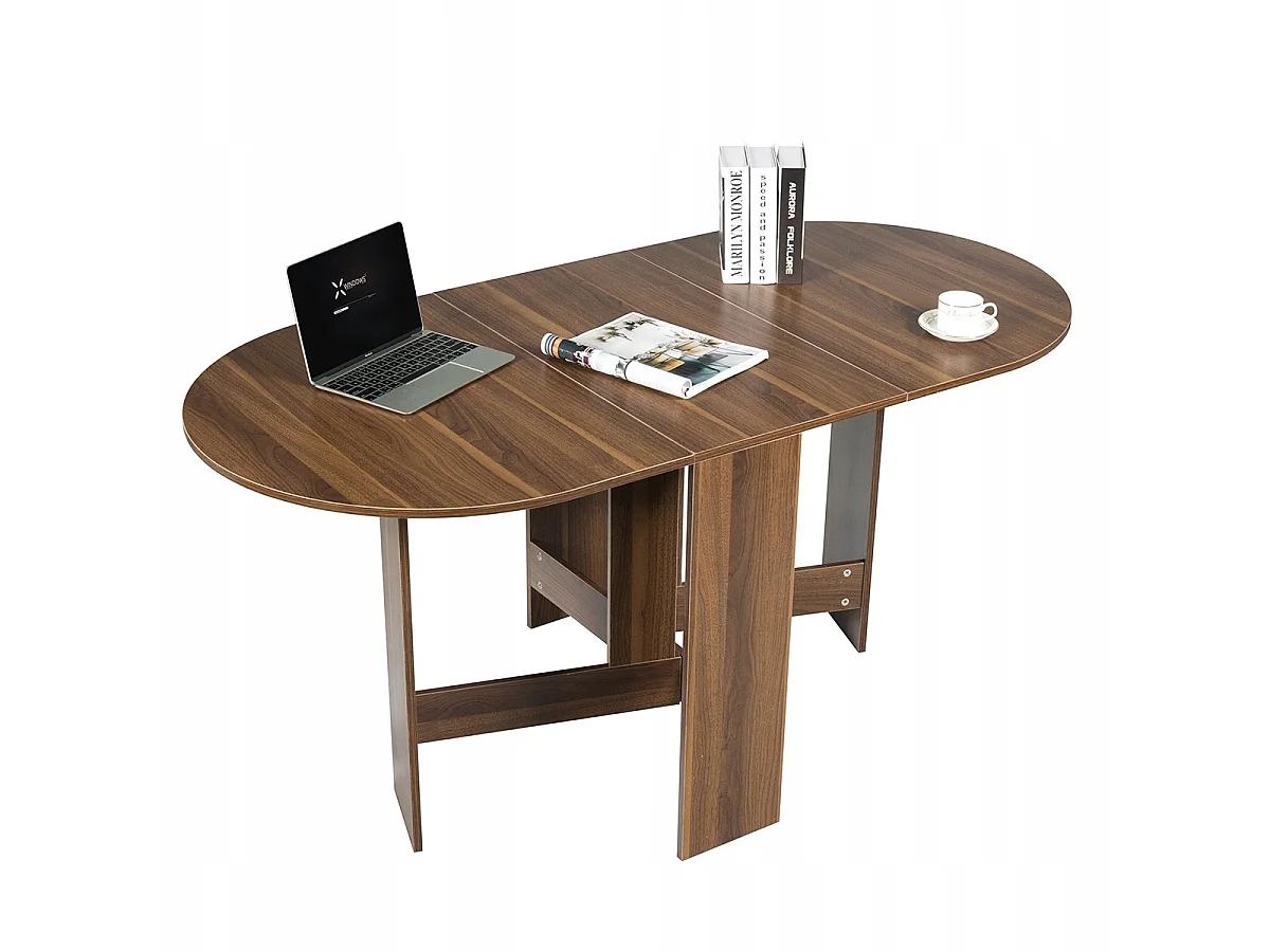 TABLE DE CUISINE ET DE SALLE À MANGER PLIABLE 3 EN 1 163 x 80 cm