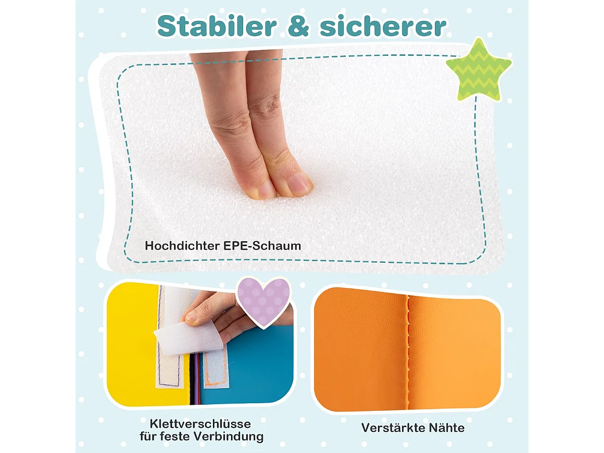 Große Schaumstoffbausteine für Kinder, 6-teiliges Set