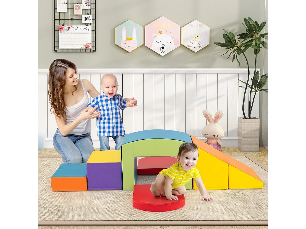 Große Schaumstoffbausteine für Kinder, 6-teiliges Set