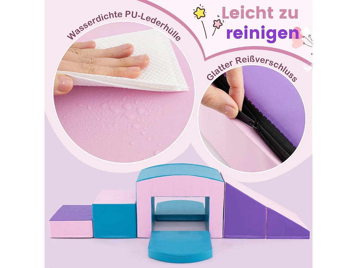 Große Schaumstoffbausteine für Kinder, 6-teiliges Set