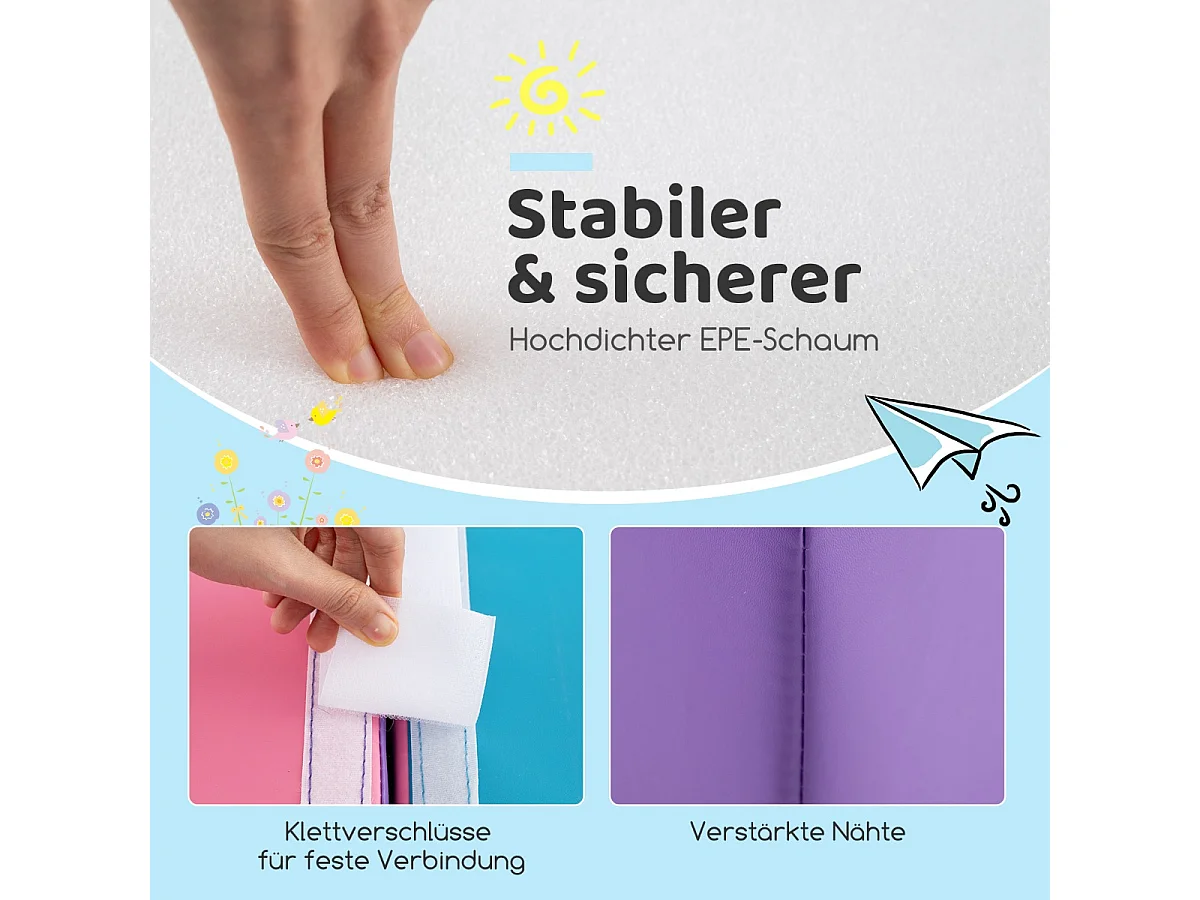 Große Schaumstoffbausteine für Kinder, 6-teiliges Set