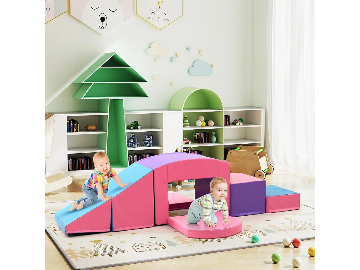 Große Schaumstoffbausteine für Kinder, 6-teiliges Set