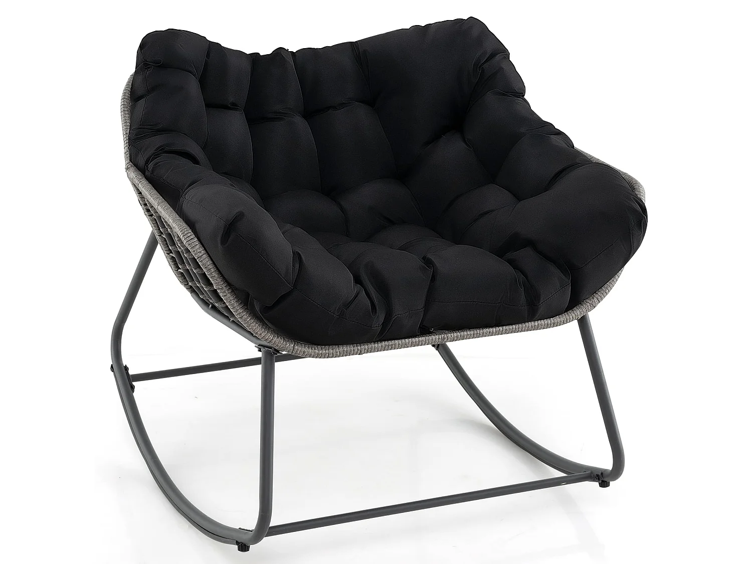 Fauteuil à bascule avec coussin amovible Fauteuil de salon