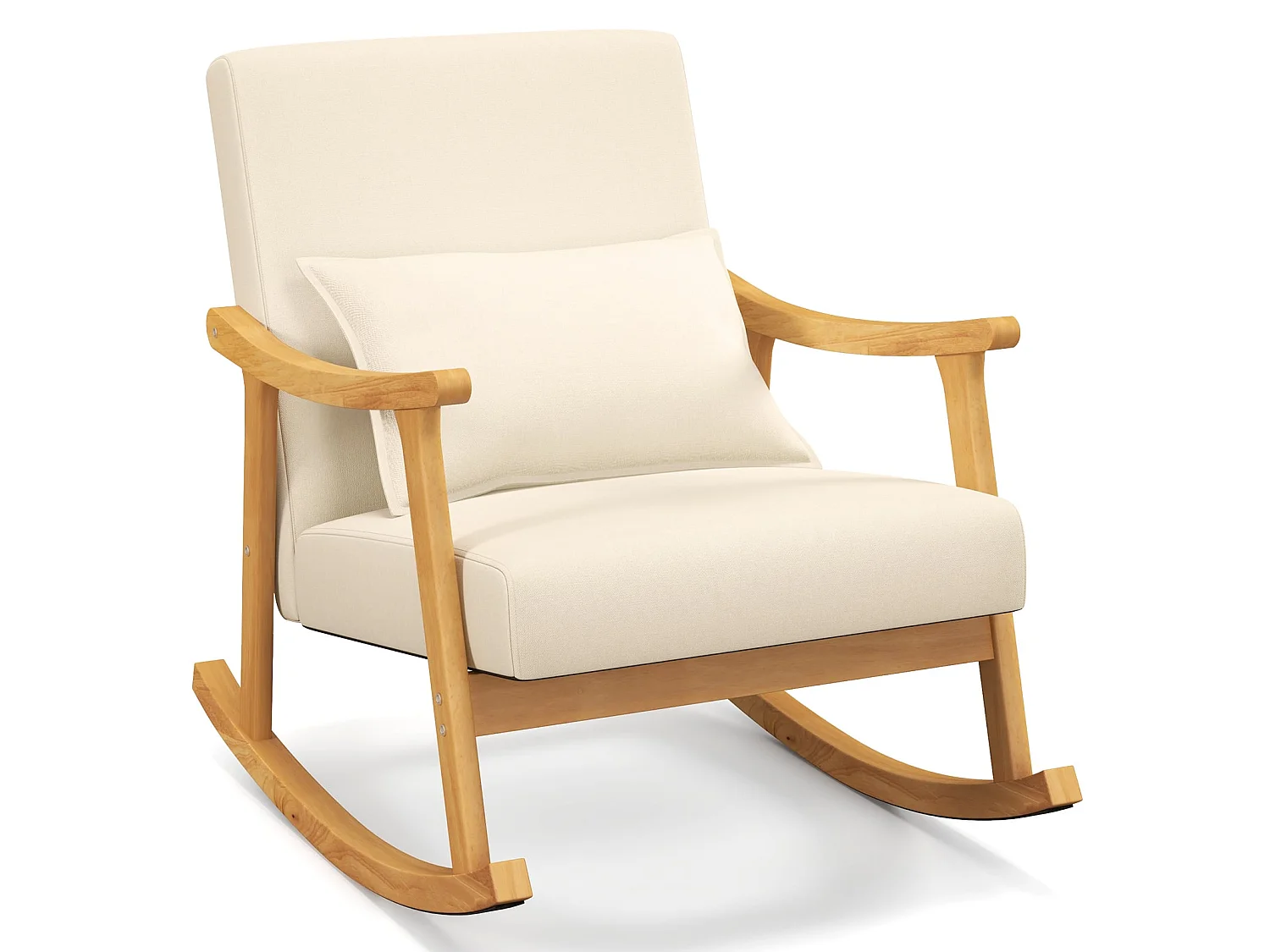 Fauteuil à bascule avec assise rembourrée Fauteuil de salon