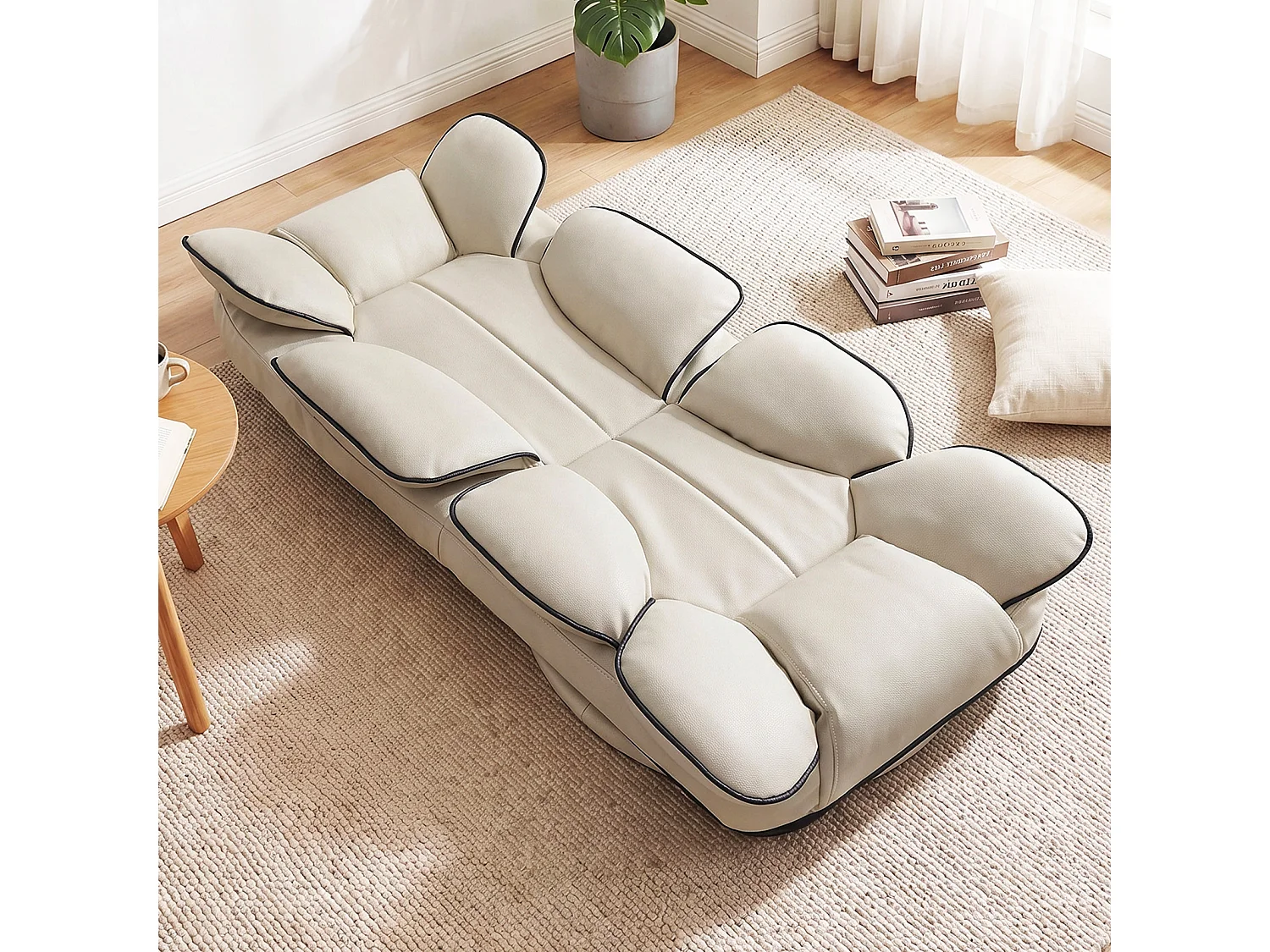 Fauteuil de salon pliable avec dossier réglable