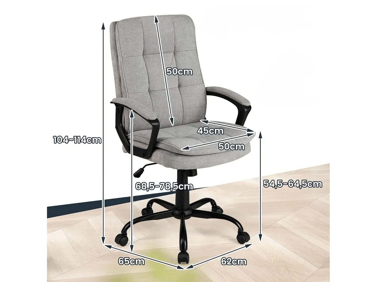 Sedia da ufficio girevole ed ergonomica Sedia da ufficio