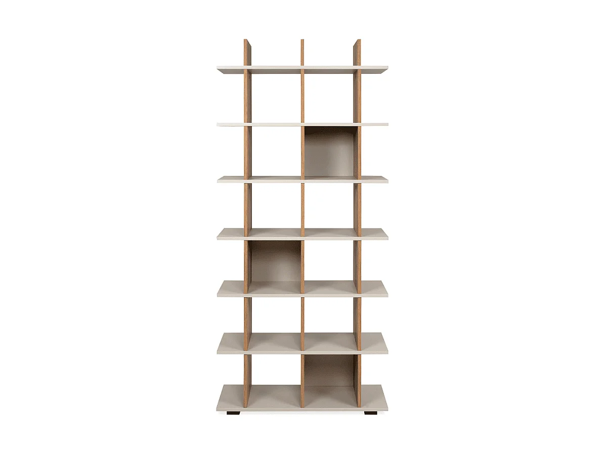 Boekenkast met 10 open vakken, H175 cm - ARVID