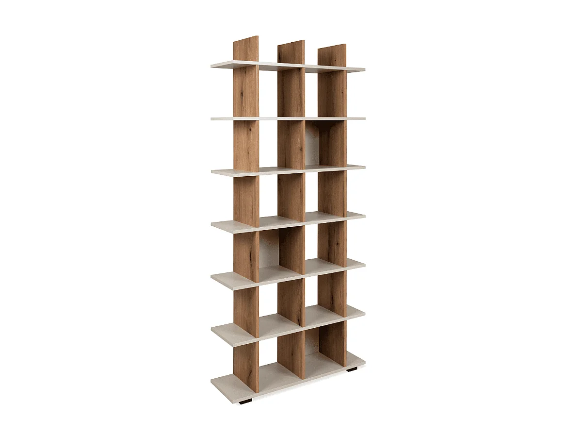 Boekenkast met 10 open vakken, H175 cm - ARVID