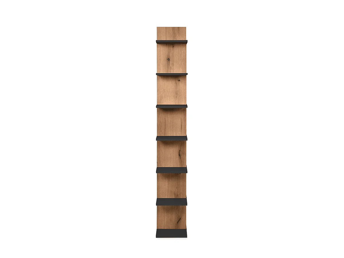 Estante ARVID de 10 Nichos com Estrutura de Efeito Carvalho, 80 x 175 cm - L80 x A175 cm