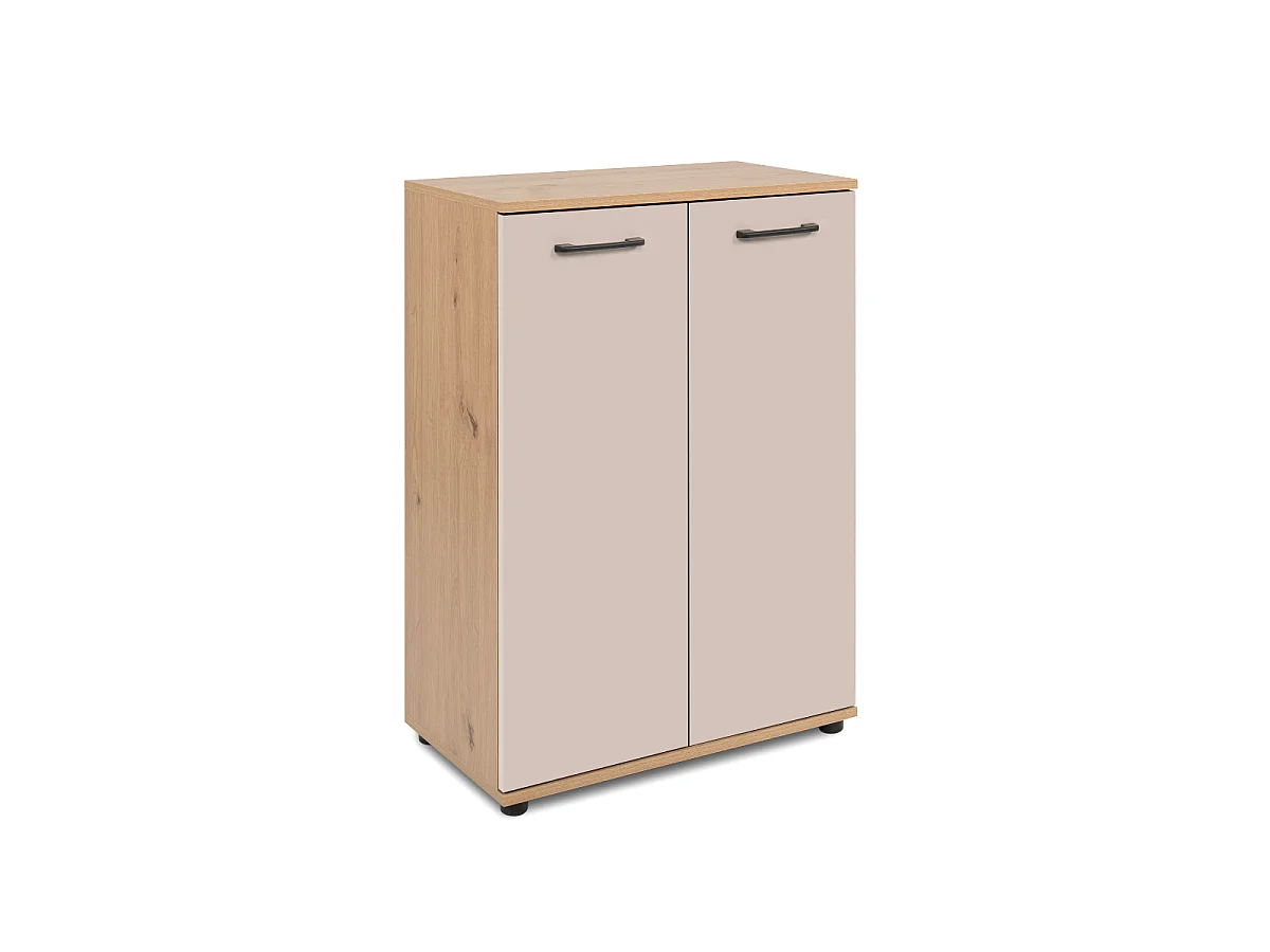 Buffet 2 portes effet chêne et cachemire L60 cm - LINO