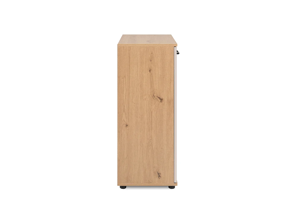 Buffet 2 portes effet chêne et cachemire L60 cm - LINO