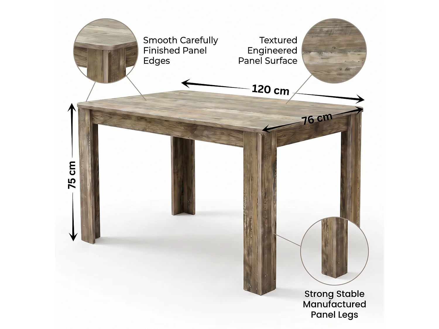 Dining Set with Rustic Wood Effect Table, 4 Green Velvet Diamond Chairs and Rustic Bench 6 Seater