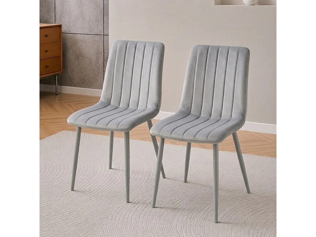 Stone Grey Effect Dining Table Set with 2 Grey Velvet Chairs and Stone Grey Bench 4 Seater