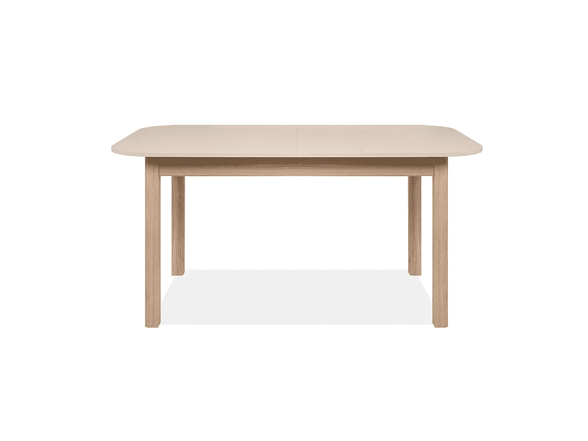 Table extensible de 160 à 200 cm effet chêne et cachemire - SIENA