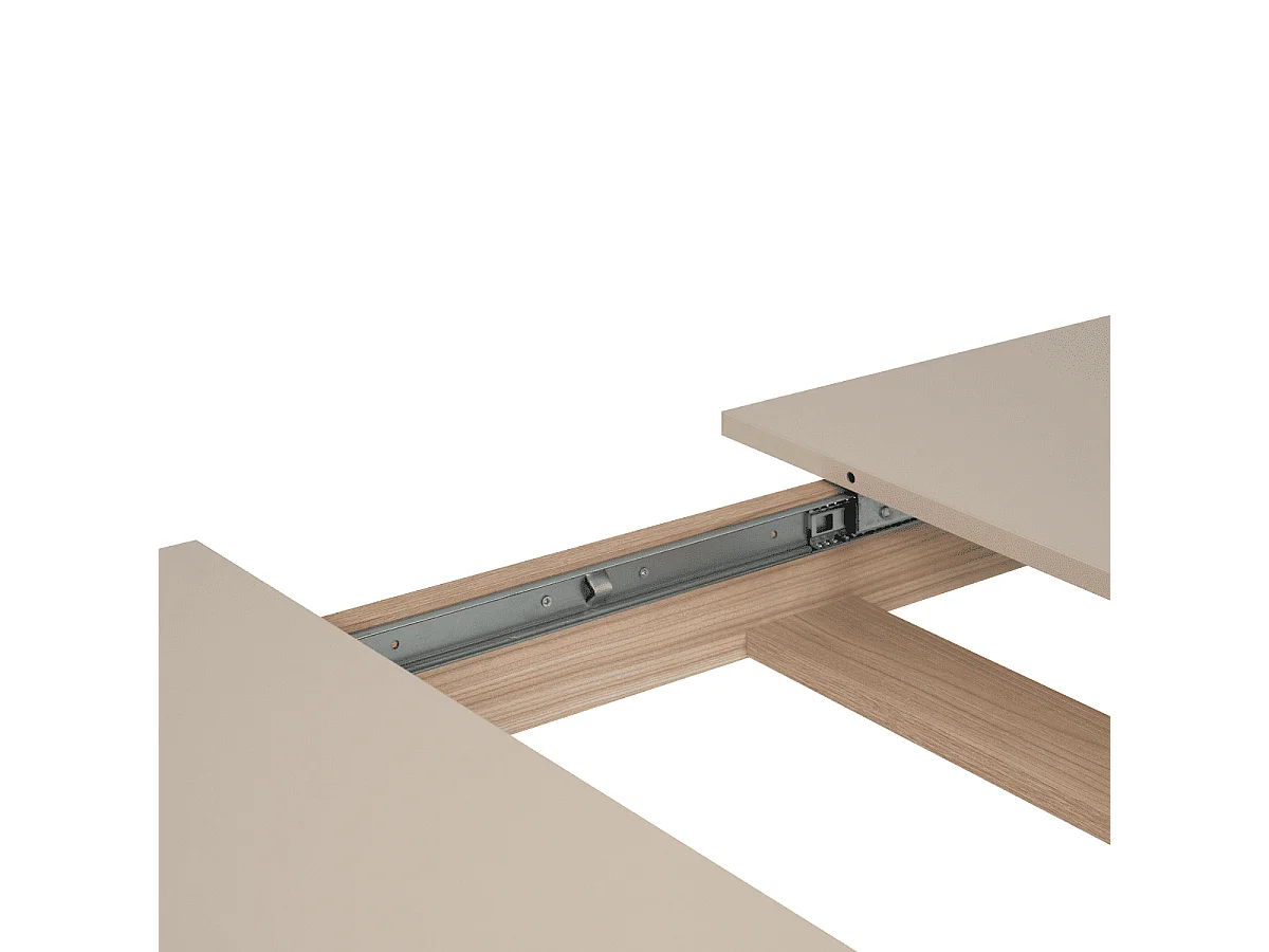 Table extensible de 160 à 200 cm effet chêne et cachemire - SIENA